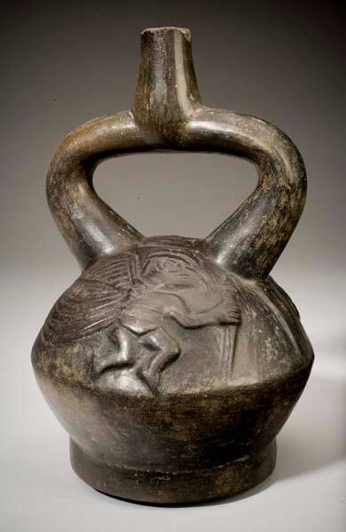 Stirrup Pot with Bird Warriors