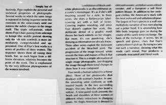 Copy of Portion of Review(s) of Anne Frye used in Producing Silkscreen, part of "Reviews"