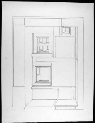 Sketch for Reconstruction of Cletus Johnson work, part of "Reviews"