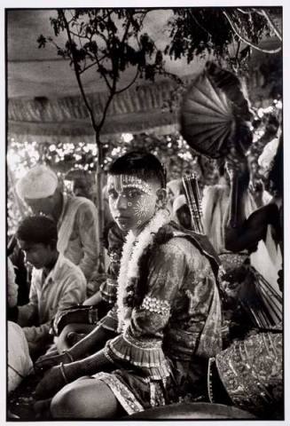 Young boy dressed as Rama, Kamlila Festival