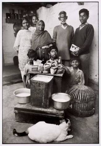 Chotay Lal and family (cat in foreground)