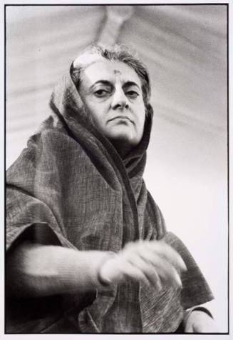 India. Indira Ghandi campaigning