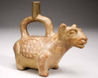 Stirrup-Spout Vessel with Llama