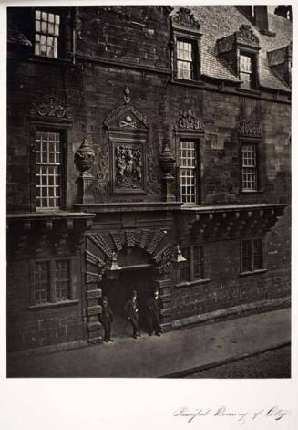 Principal Doorway of College, from "Memorials of the Old College of Glasgow"