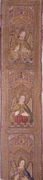 Embroidered Panel with Angels
