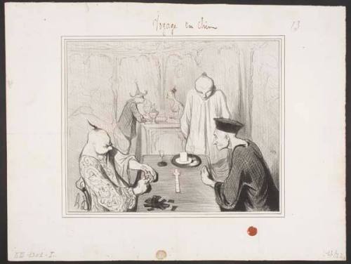 Un Divertissement De Pékin (A Beijing Pastime), plate 13 from the series "Voyage en Chine" (Traveling to China)