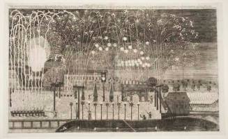 Fireworks in Darmstadt in Celebration of the Wedding of Ludwig VI (1630-1678) of Hessen-Darmstadt to Elizabeth Dorothea (1640-1709) of Sachsen-Coburg