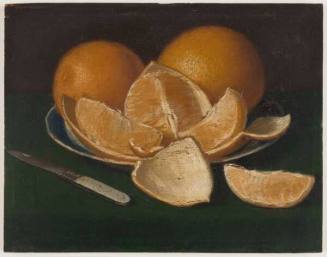 Oranges, Plate and Knife