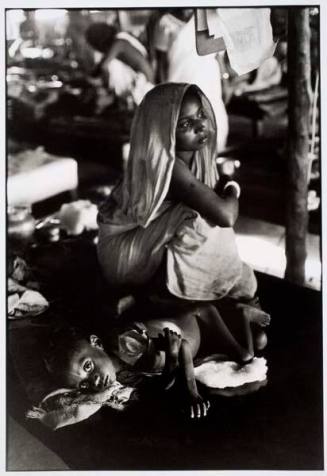 East Pakistan. Refugee camp - woman & child