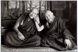 Nepal. His Holiness Dilgo Khyentse Rinpoche with Turlshik Rinpoche