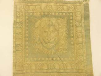 Textile with face of lion