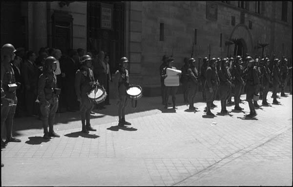 Untitled (Officer declaring a state of war on 19 July 1936)