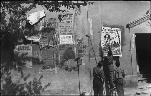 Untitled (Political posters and flags)