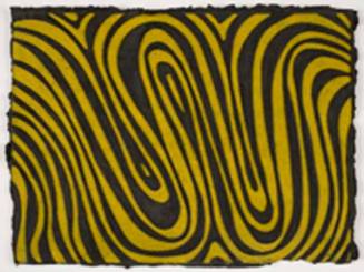 Untitled (Yellow and Black Curves)