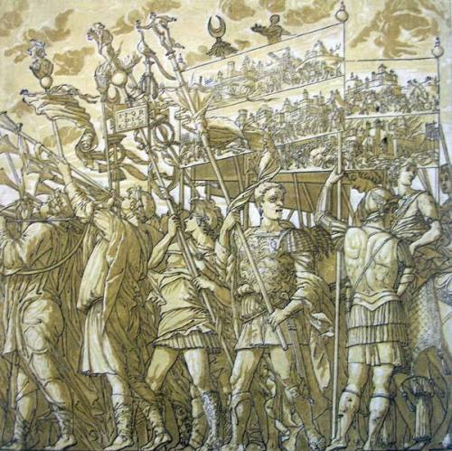 Bearers of the Tableaux of Battles Panel I of Triumphs of Caesar