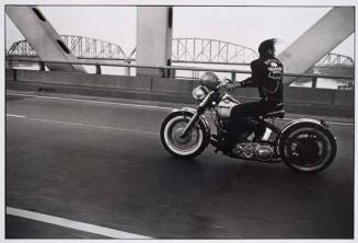 Crossing the Ohio, Louisville, from the series "The Bikeriders," from the portfolio "Danny Lyon"