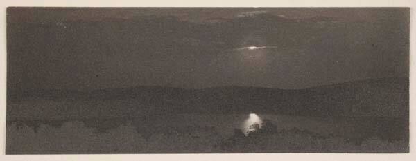 Untitled (Moonrise Over Hills)