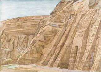 Temples at Abu Simbel, from the portfolio "Ruins and Landscapes"