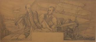 The Wright Brothers in Ohio (Mural Study)