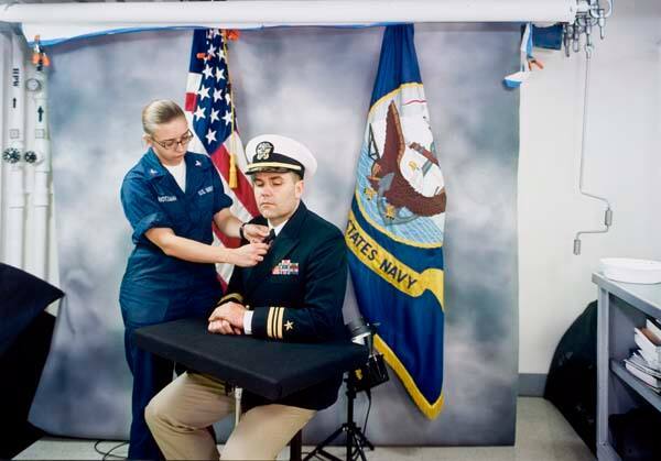 Portrait Studio, USS Ronald Reagan, North Arabian Gulf