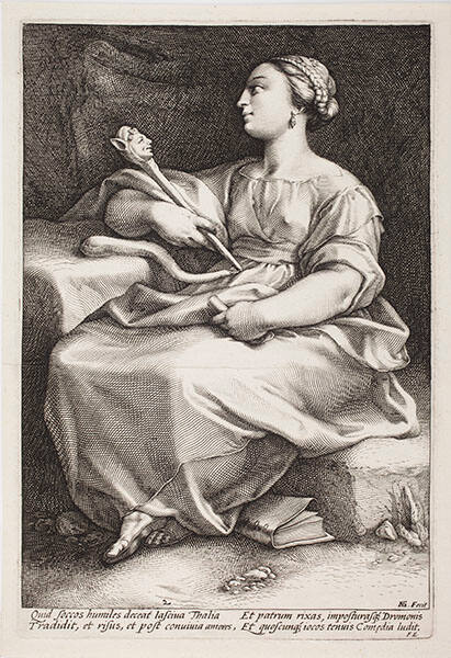 Thalia, plate 2 of 9 from the series "The Nine Muses"