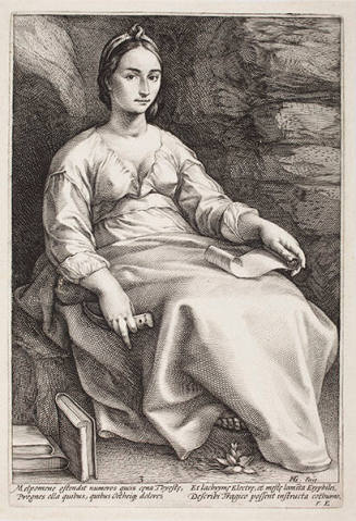Melpomene, plate 3 of 9 from the series "The Nine Muses"