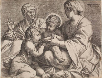 Madonna and Child with Saints Elizabeth and John the Baptise / La Madonna della Scodella