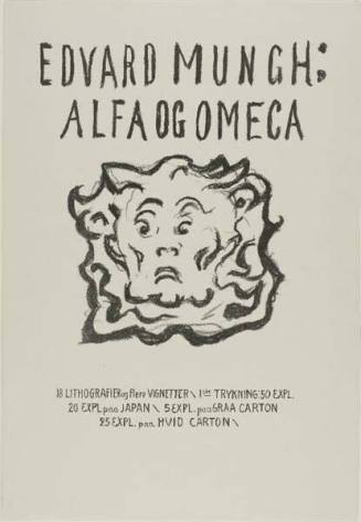 Coversheet, from the portfolio "Alfa og Omega" (Alpha and Omega)