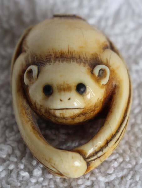 Netsuke of a Bat