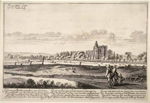 Ruins of Brederode Castle, from "Beschryvinge ende lof der Stad Haerlem"