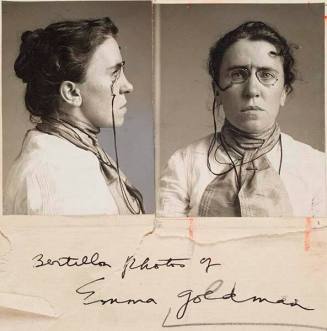 Mugshots of Emma Goldman, Russian American Anarcho-Feminist