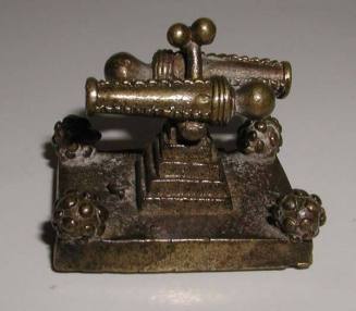 Gold Weight: Two Cannons and Balls