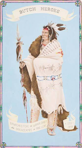 Biawacheeitche or Woman Chief aka Barcheeampe or Pine Leaf c. 1800-1854 Apsáalooke Nation, from the series "Butch Heroes"