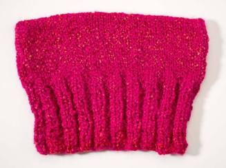 Knitted hat (Pussy hat worn by Lisa Fischman at the Women’s March in Washington, DC, on January 21, 2017)