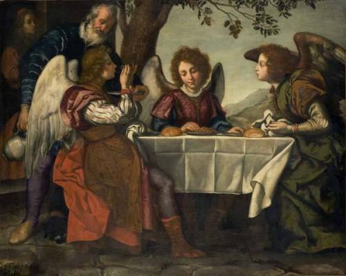 Abraham entertaining the Three Angels