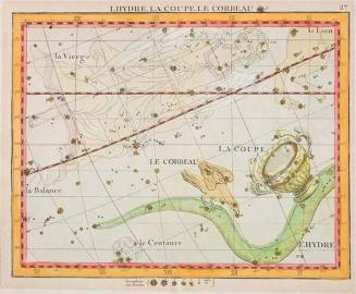 L’Hydre, La Coupe, Le Corbeau, plate 27 from "Atlas Coelestis"