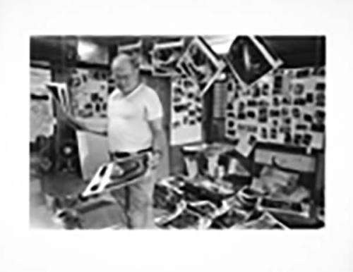 Eugene Smith in his workspace