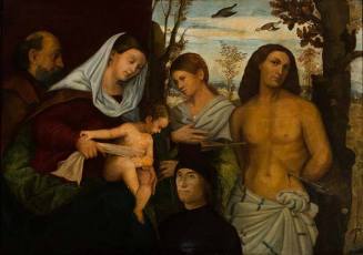 Holy Family with St. Catherine, St. Sebastian, and a Donor