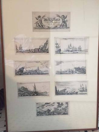 Divers Embarquements (complete series comprising 1 etched frontispiece and 7 etchings)