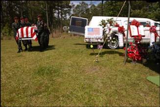 Funeral for a U.S. Soldier Killed in Iraq, South Carolina
