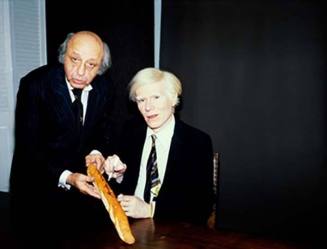Yousuf Karsh and Andy Warhol, Signed Baguette, NYC