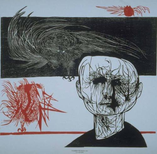 Tormented Man, from the portfolio "Fifteen Woodcuts"