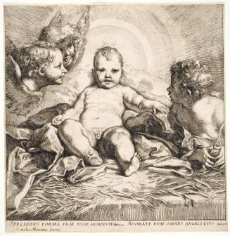 Angels Adoring Christ Child (in the manner of Carlo Maratti)