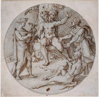 The Contest of Apollo and Marsyas with King Midas Protesting the Judgment of Mount Tmolus
