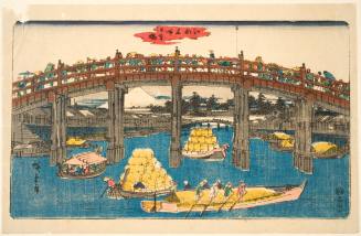 Ohashi Bridge, from "100 Views of Yedo?"