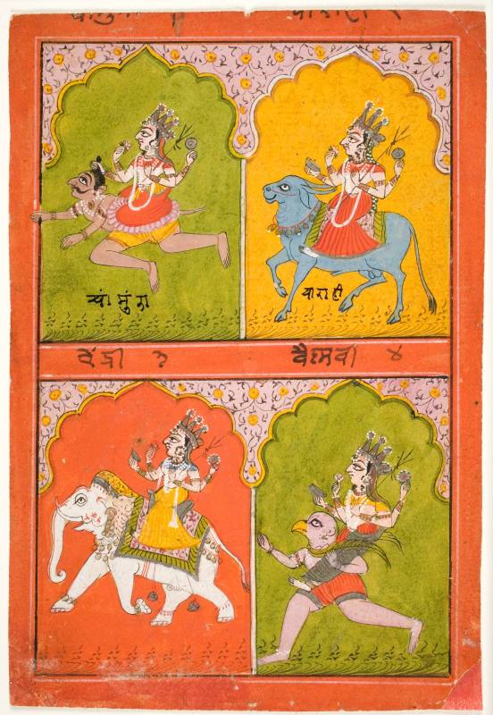 Devis Riding Four Symbolic Animals
