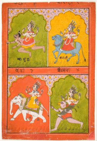 Devis Riding Four Symbolic Animals