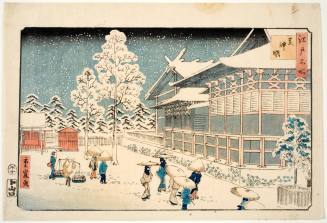 Shimmei Shrine in Shiba (Shiba Shimmei), from the series "Famous Views of Edo (Edo Meisho)"