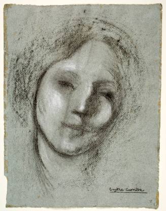 Recto: Head of a Woman; Verso: Study of a woman standing