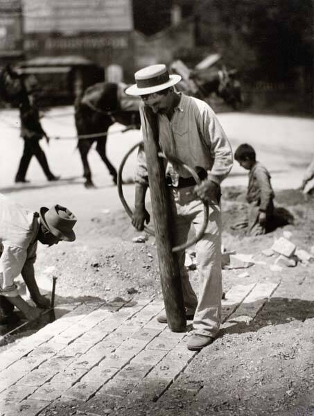 Street Paver, from the portfolio "Paris and Environs"